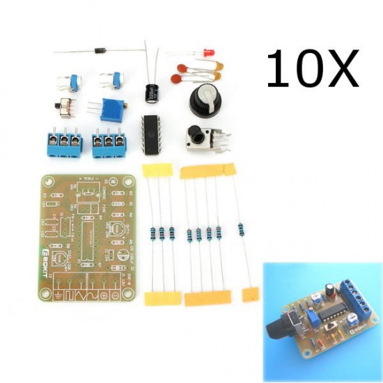 10Pcs DC12 DIY ICL8038 Function Signal Generator Kit Sine Triangle Square Wave Signal