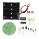 10pcs DIY LED Flash Kit Colorful Acoustic Rotating LED Lamp Kit