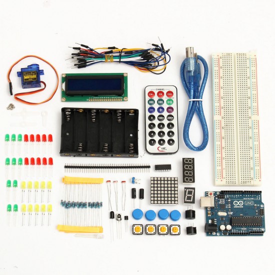 Basic Starter Learning Kit UNO R3 1602LCD Sensor Breadboard For Arduino Basic Starter Learning Kit UNO R3 1602LCD Sensor Breadboard For Arduino