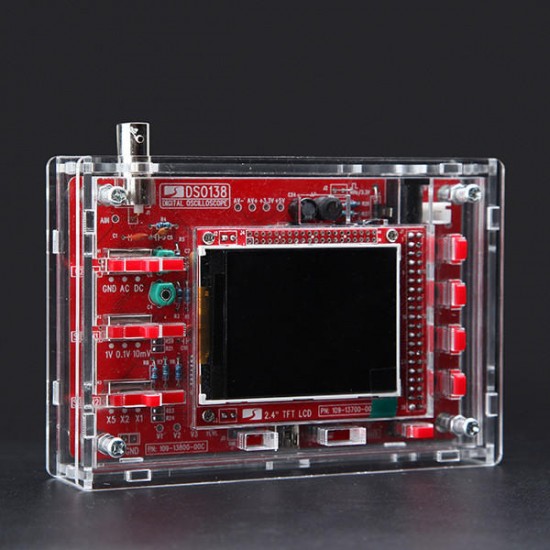 Original JYETech DSO138 DIY Digital Oscilloscope Kit 13804K Version With Acrylic Housing Original JYETech DSO138 DIY Digital Oscilloscope Kit 13804K Version With Acrylic Housing