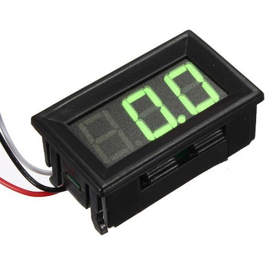 0.56 Inch DC 0-10/30/200V 3 Wire LED Volt Meterr Digital Display Panel 0.56 Inch DC 0-10/30/200V 3 Wire LED Volt Meterr Digital Display Panel