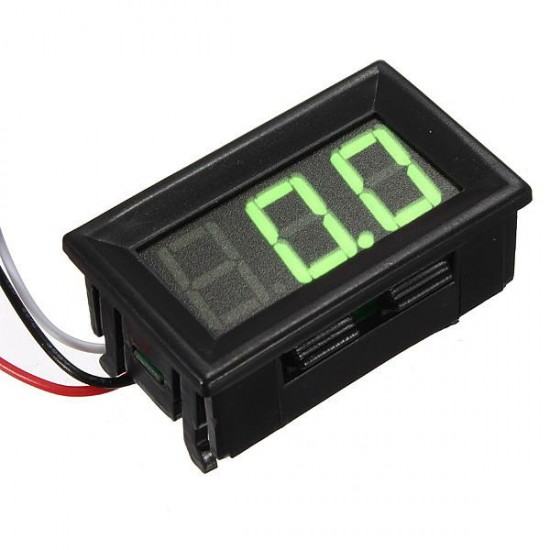 0.56 Inch DC 0-10/30/200V 3 Wire LED Volt Meterr Digital Display Panel