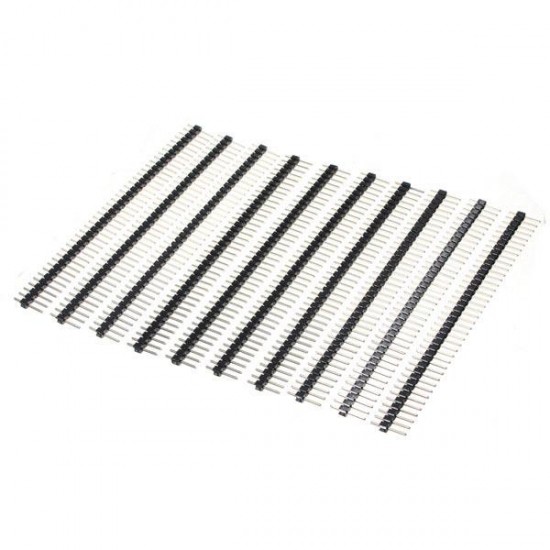 10 Pcs 40 Pin 2.54mm Single Row Male Pin Header Strip For Arduino