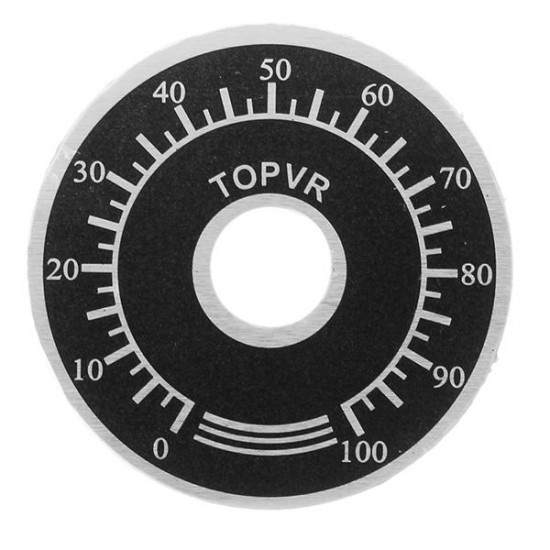 10 Sets MF-A03 Bakelite Potentiometer Knob Cap Hat + 0-100 Digital Dial Scale Plate