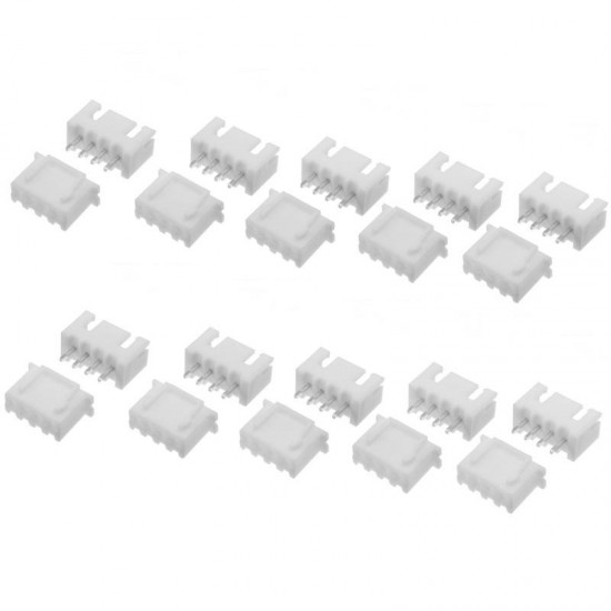 100Pcs Mix Kit XH 2.54 2P 3P 4P 5P 6P Connector Leads Header Housing Pin Header Terminal