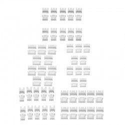 100Pcs Mix Kit XH 2.54 2P 3P 4P 5P 6P Connector Leads Header Housing Pin Header Terminal