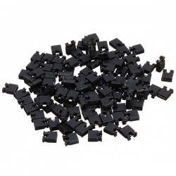100pcs 2.54mm Jumper Cap Short Circuit Cap Pin Connection Block