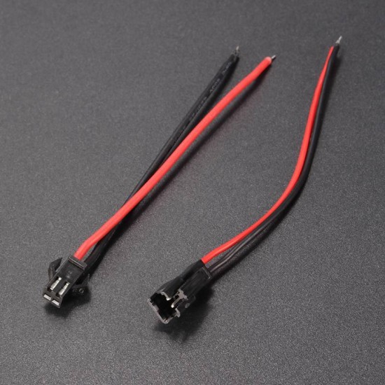 12cm Long JST SM 2Pins Plug Male To Female Wire Connector