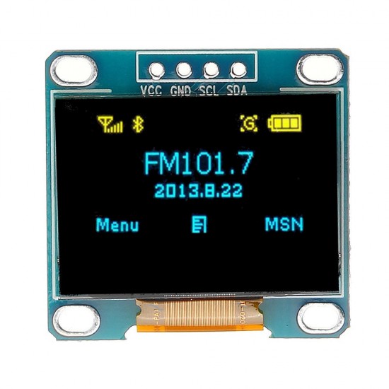 0.96 Inch 4Pin Blue Yellow IIC I2C OLED Display Module For Arduino 0.96 Inch 4Pin Blue Yellow IIC I2C OLED Display Module For Arduino