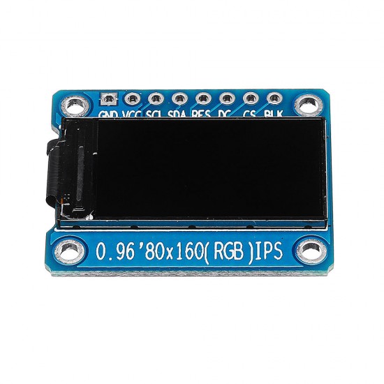 0.96 Inch 7Pin HD Color IPS Screen TFT LCD Display SPI ST7735 Module For Arduino