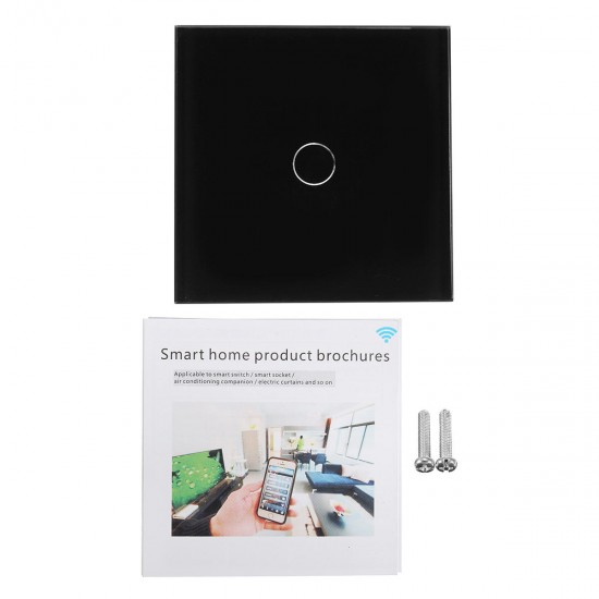 1 Gang 1 WIFI Smart Light Touch Remote Control Wall Switch For Amazon Alexa 1 Gang 1 WIFI Smart Light Touch Remote Control Wall Switch For Amazon Alexa