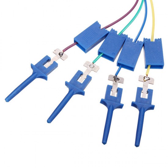 12Pcs Test Clamp Wire Hook Test Clip for Logic Analyzer