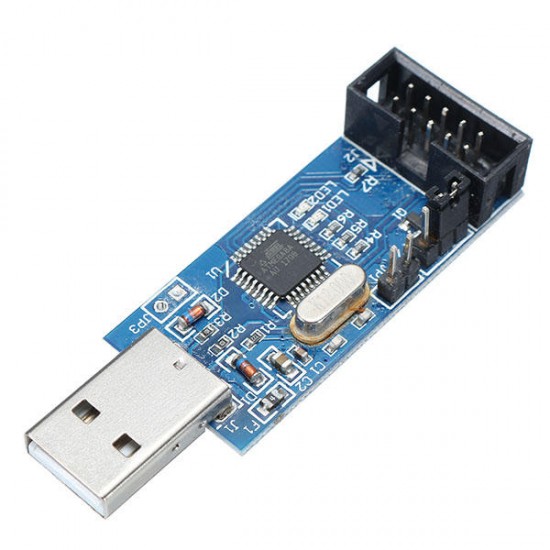 3.3V / 5V USBASP USBISP AVR Programmer Downloader USB ISP ASP ATMEGA8 ATMEGA128 Support Win7 64K Over-Current Protection Function With Download Cable