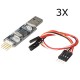 3Pcs STM8 STM32 Emulator Simulator Programmer Downloader For ST-LINK V2 With 4Pin Cable