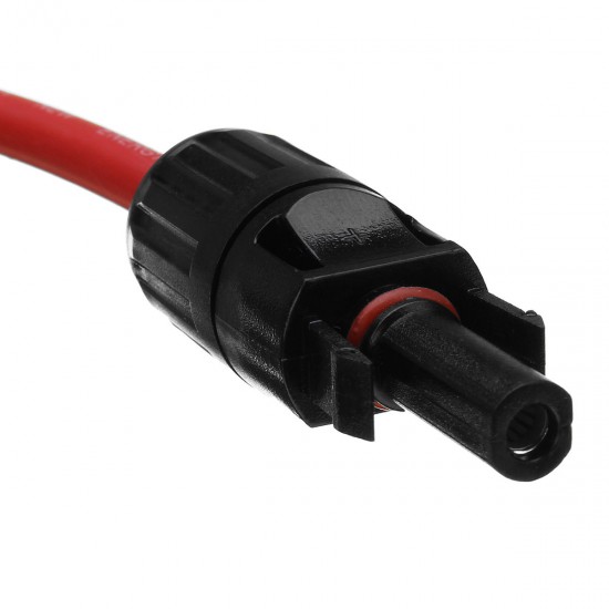 1 Pair of Black + Red 5M AWG12 MC4 Connector Extension Cable Wire for Solar Panel