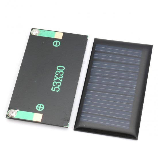 10Pcs 5V 30mA 53X30mm Micro Mini Small Power Solar Cells Panel For DIY Toy