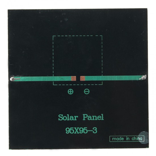 10pcs 5.5V 1W 180mA Polycrystalline 95mm x 95mm Mini Solar Panel Photovoltaic Panel