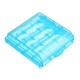 5 Powerlion PL-B5742 Clear AA AAA Battery Storage Box Case-Blue