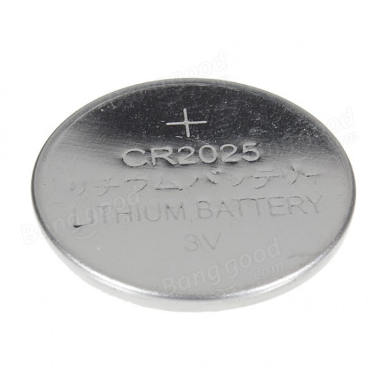 5PCS 3V 150mAh Capacity Multiply CR2025 Coin Lithium Battery Silver