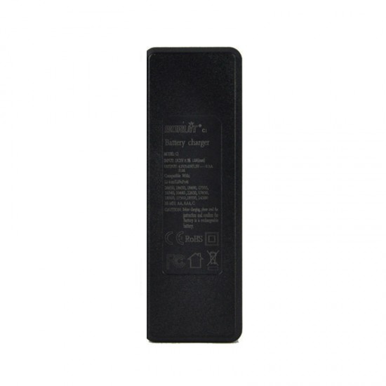 BORUiT C1 Universal USB LCD Display 26650 Li-ion LiFePo4 18650 AA AAA Rechargeable Battery Charger