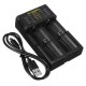 Blue Army N1/N2 Plus Smart Battery Charger Single Double Slot for IMR/Li-ion/Ni-MH/Ni-Cd 26650 18650