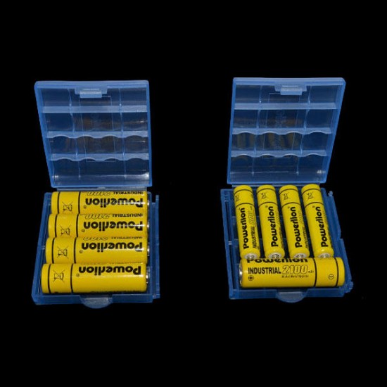 Powerlion PL-B5742 Clear AA AAA Battery Storage Box Case