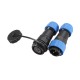 1 Pair Waterproof Aviation Connector Plug with Socket SD20-2 2 Pin IP68 F3F7 O5P3