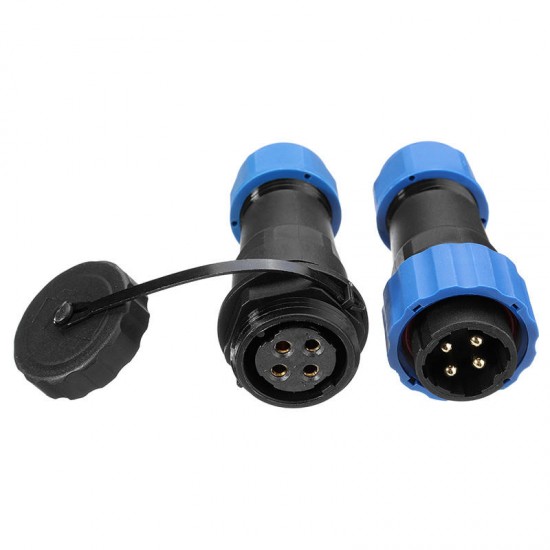 1 Pair Waterproof Aviation Connector Plug with Socket SD20-4 4 Pin IP68 F3F7 O5P3