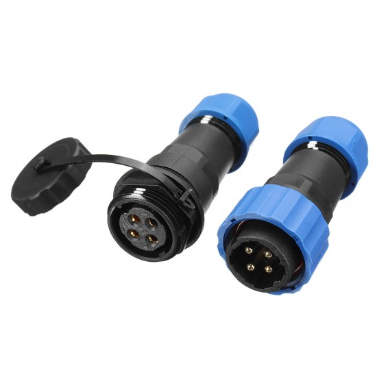 1 Pair Waterproof Aviation Connector Plug with Socket SD20-4 4 Pin IP68 F3F7 O5P3