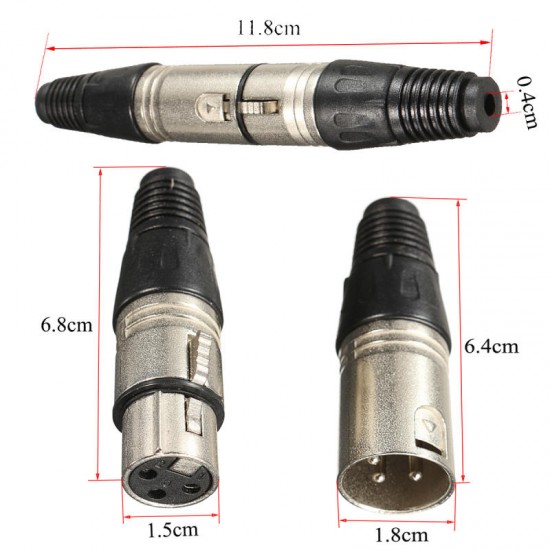10 Pair XLR 3 Pin Male Female MIC Snake Plug Audio Microphone Adapter Microphone Cable Connector 10 Pair XLR 3 Pin Male Female MIC Snake Plug Audio Microphone Adapter Microphone Cable Connector