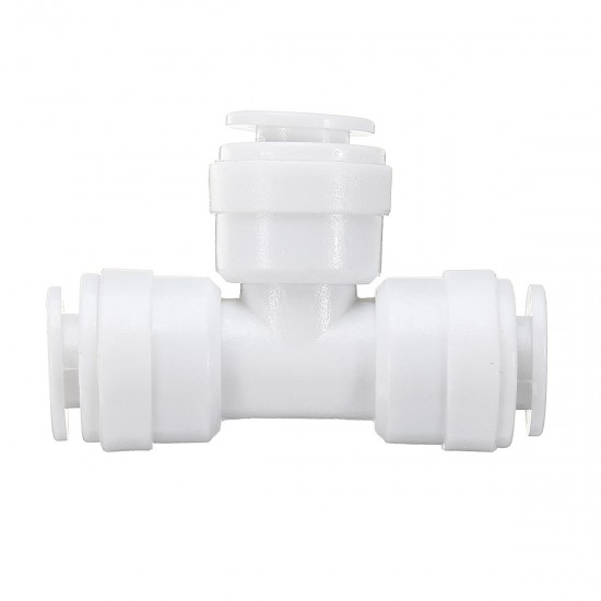 1/4 Inch Tee Type Water Tube Quick Connector Fittings Pipes for Water Filters Water Purifiers