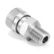 1/8 inch BSP Stainless Steel Male Plug Quick Head Connector PCP Release Disconnect Coupler Socket 1/8 inch BSP Stainless Steel Male Plug Quick Head Connector PCP Release Disconnect Coupler Socket