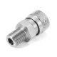 1/8 inch BSP Stainless Steel Male Plug Quick Head Connector PCP Release Disconnect Coupler Socket 1/8 inch BSP Stainless Steel Male Plug Quick Head Connector PCP Release Disconnect Coupler Socket