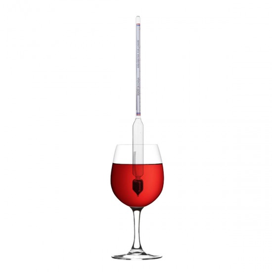 0-100° Hydrometer Home Alcohol Meter For Whiskey Vodka Wine Spirits Density Tester