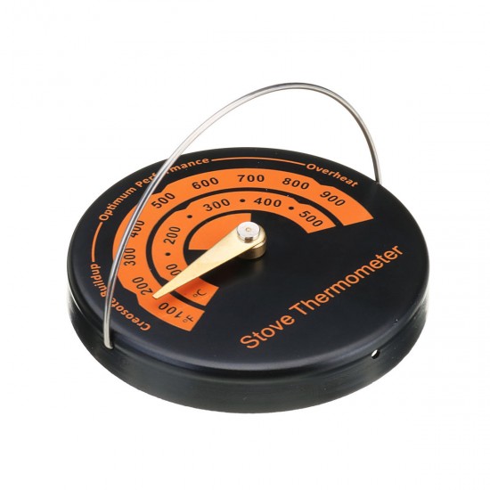 0-500Ã¢â€žÆ’ Magnetic Type Stove Thermometer Flue Pipe Wood Burner Solid Fuel Temperature Gauge