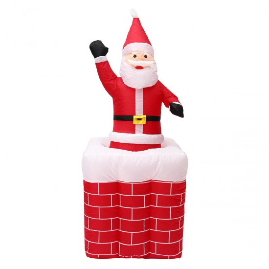 1.6M Telescoping Santa Inflatable Christmas Light Pop Up Chimney Decorations 1.6M Telescoping Santa Inflatable Christmas Light Pop Up Chimney Decorations