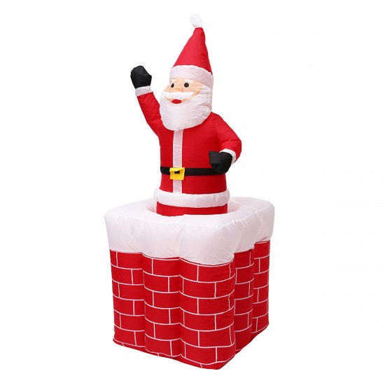 1.6M Telescoping Santa Inflatable Christmas Light Pop Up Chimney Decorations 1.6M Telescoping Santa Inflatable Christmas Light Pop Up Chimney Decorations