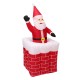 1.6M Telescoping Santa Inflatable Christmas Light Pop Up Chimney Decorations 1.6M Telescoping Santa Inflatable Christmas Light Pop Up Chimney Decorations