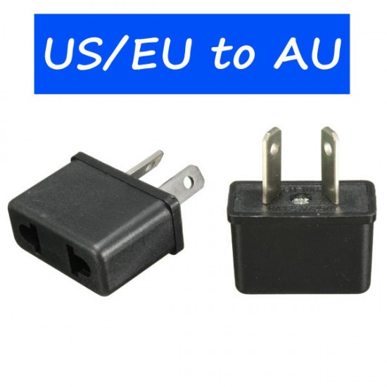 Universal Travel Power Adapter US EU to AU Australian 2 Pin AC Adapter