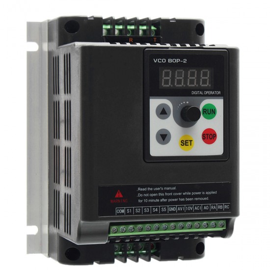 0.75KW 220V Single To 3 Phase Variable Frequency Inverter Motor Speed Drive Converter