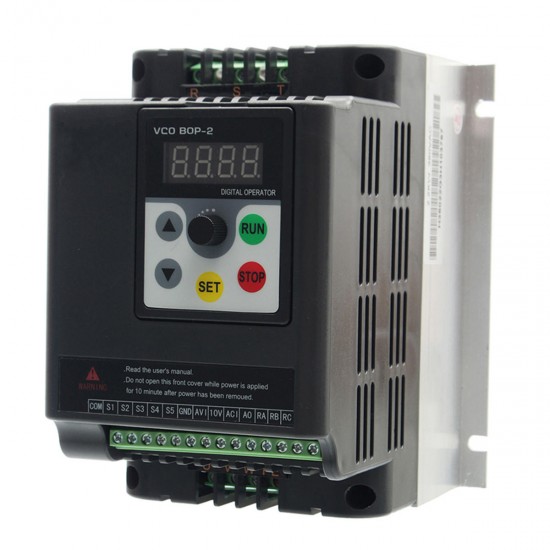 0.75KW 380V Variable Frequency Inverter Built-in PLC 3 Phase in 3 Phase Out Frequency Converter