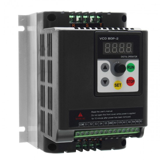 0.75KW 380V Variable Frequency Inverter Built-in PLC 3 Phase in 3 Phase Out Frequency Converter