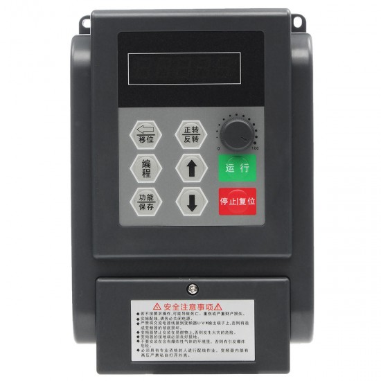 0.75kw 220V Variable Frequency Inverter Controller Single Phrase Frequency Converter