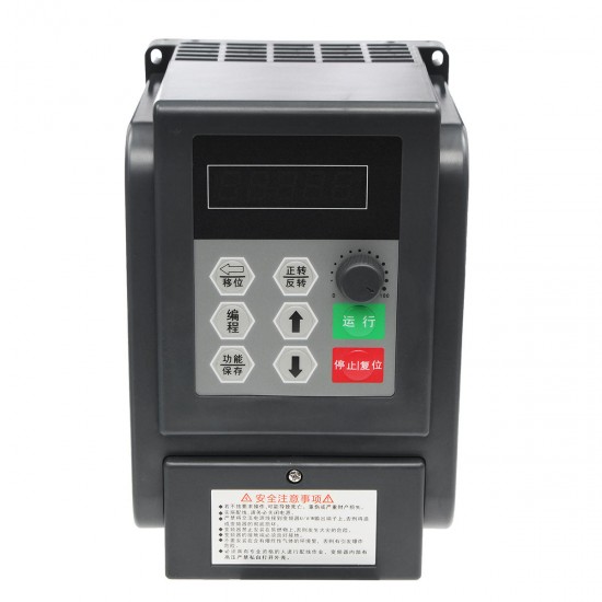 0.75kw 220V Variable Frequency Inverter Controller Single Phrase Frequency Converter