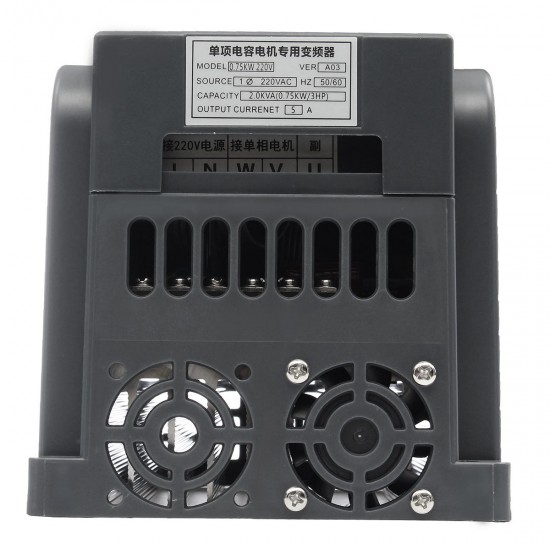 0.75kw 220V Variable Frequency Inverter Controller Single Phrase Frequency Converter