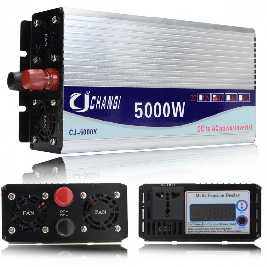 10000W Peak DC 48V to AC 120V 60Hz Converter Modified Sine Wave Power Inverter with LCD Display