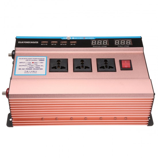 10000W Peak Solar Power Inverter DC 12/24V to AC 220V Modified Sine Wave USB Converter