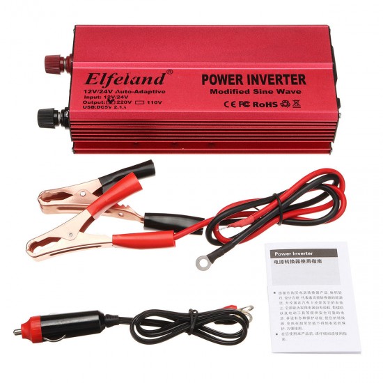 1000/1500/2000/3000W Peak Power Inverter Modified Sine Wave converter 12/24V To 110/220V