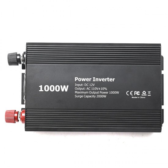 1000W DC 12V To AC 110V  Power Inverter Converter Power Supply Charger Converter