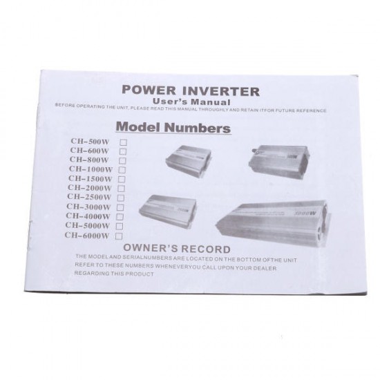 1000W DC 12V To AC 110V Power Inverter Converter Power Supply Charger Converter 1000W DC 12V To AC 110V Power Inverter Converter Power Supply Charger Converter